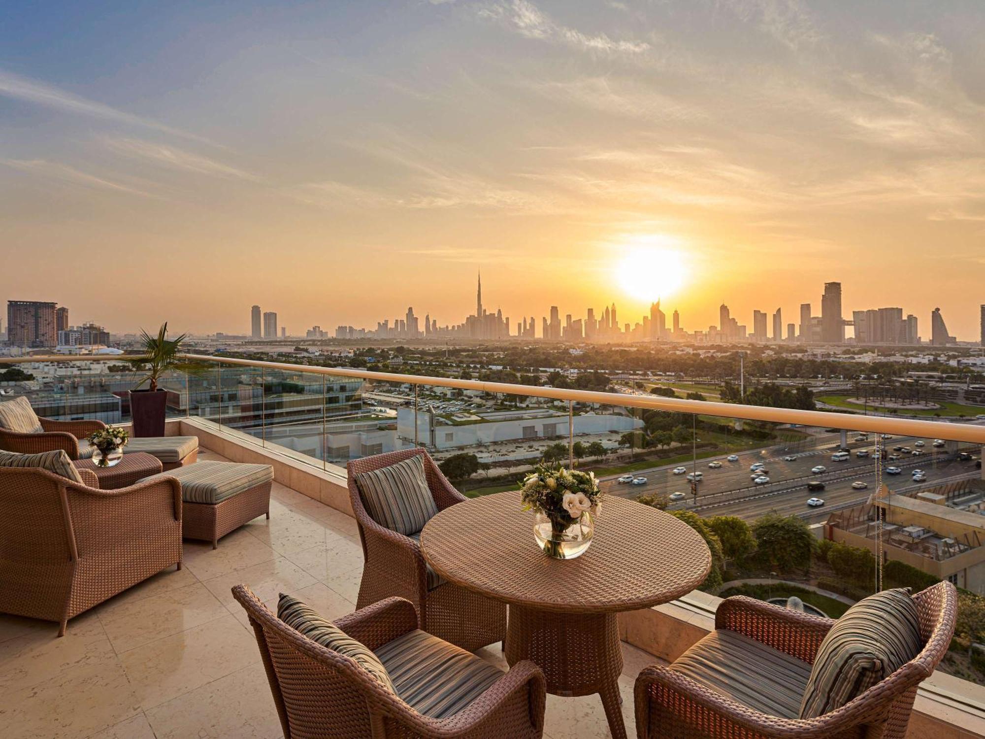 Raffles Dubai Hotel Exterior photo View from the hotel