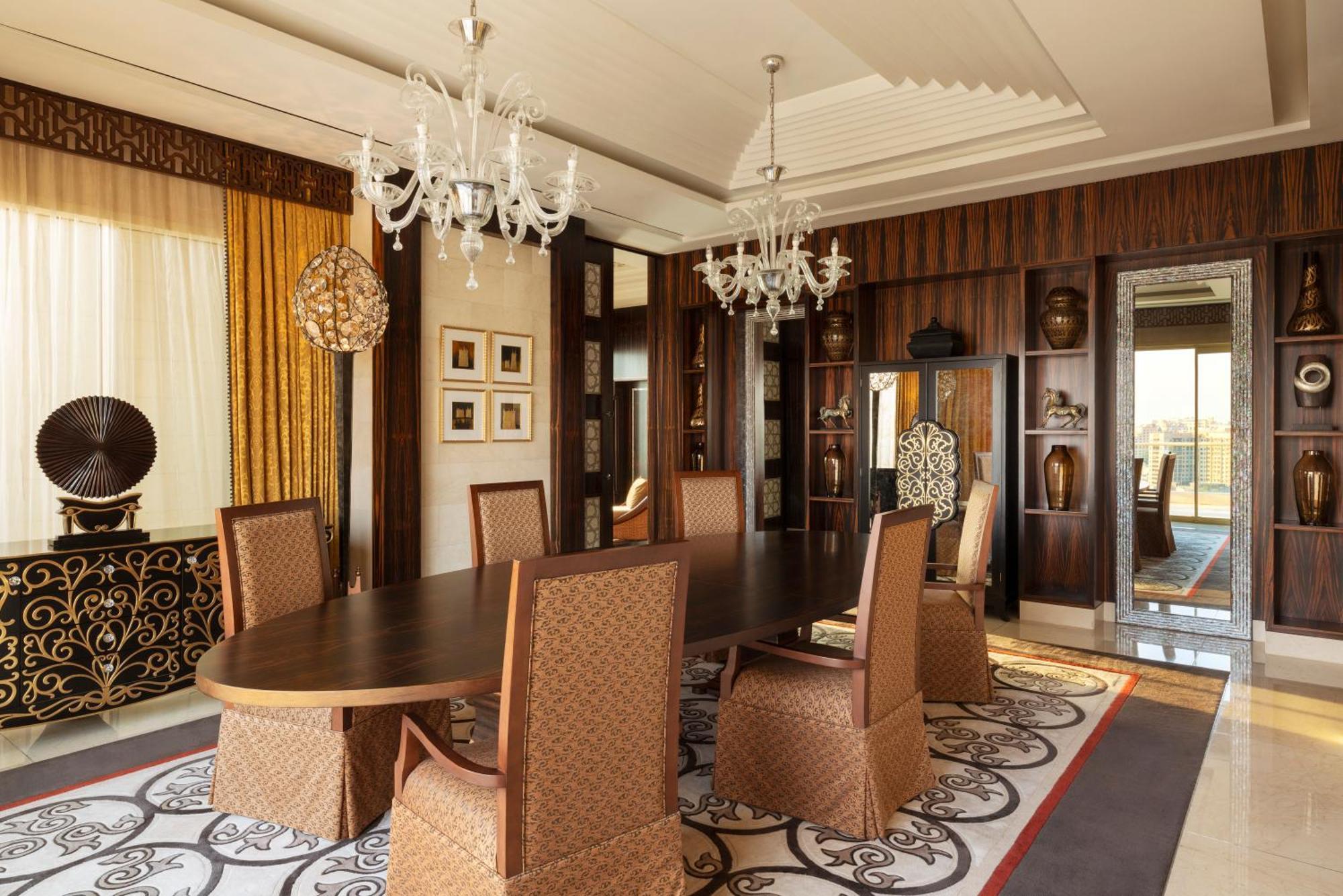 Raffles Dubai Hotel Exterior photo The dining room of the Presidential Suite
